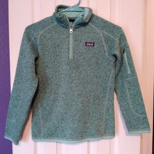 Girls quarter zip pull over